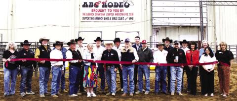 ABC Pro Rodeo-- Levelland Chamber of Commerce and the ABC Pro Rodeo cut the ribbon at the Mallet Event Center on April 1, marking the start of the 83rd annual ABC Pro Rodeo. The event ran from April 2-4 and featured professional rodeo competitions, lots of fun and entertainment. (Staff photo by Shelby Radford)