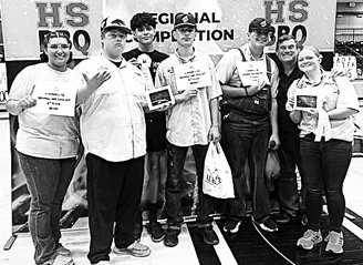 BBQ Pitmasters-- The Lobo Pitmasters BBQ Team and their advisor, Khris Oaks, had an outstanding performance at the Area BBQ Cook Off place 3rd in dessert, 9th in beans, 9th in chicken, 3rd in ribs and 9th in brisket. Of the 21 competing teams, they placed 5t overall and earned a spot to the state competition. (Levelland ISD photo).
