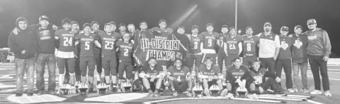 BI-DISTRICT CHAMPS - The Whiteface Antelopes are UIL Class 1A-1 Bi-District high school six-man football champions after an 85-60 win over the Rankin Red Devils in Klondike last Friday. The Antelopes will be looking for an area championship Friday against Booker in Tulia. Game time is 6:30 p.m. (Photo courtesy of Holly Crutcher)