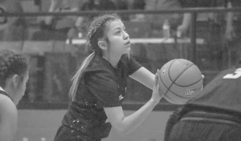 FREE THROWS - Loboette Kaylee Penner shot the ball against the Krum Lady Cats this past Thursday in the teams playoff win. (Staff photo by Aalijah Soliz)