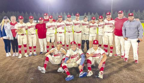HEADED TO REGIONAL- The Sundown Roughnecks took the Clarendon Broncos 2-1 in the best of three UIL High School Baseball Area Championship in Floydada on Thursday and Saturday. Sundown lost game one 7-3 on Thursday, then won back-to-back games on Saturday 13-3 and 12-8 for the championship. Sundown will now face Ropes in the regional quarterfinal. The series started Wednesday and will reach completion Friday. (Photo Courtesy of Sundown ISD)