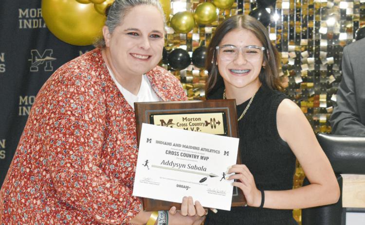 CROSS COUNTRY MVP - Addy Sabala. (Staff photo by C.R. Calhoun)